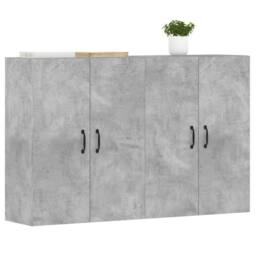 Berkfield Home Wall Mounted Cabinets 2 pcs Concrete Grey Engineered Wood - thumbnail 3