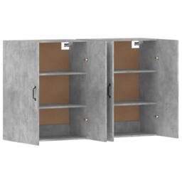 Berkfield Home Wall Mounted Cabinets 2 pcs Concrete Grey Engineered Wood - thumbnail 5
