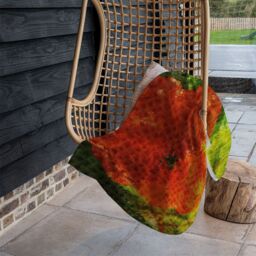 Benjamin Tate Design Poppy Blanket in Natural - Size: 120 cm x 150 cm - thumbnail 4