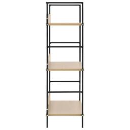 Berkfield Home 3-Layer Book Shelf Oak 60x27.6x90.5 cm Engineered Wood in Brown - thumbnail 4
