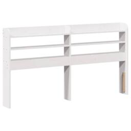 Berkfield Home Decorative Bed Frame without Mattress White 120x200 cm Solid Wood Pine - Size: Small Double - thumbnail 8