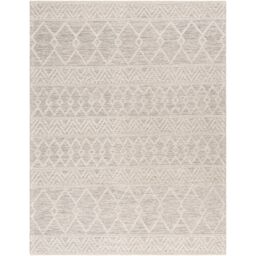 Livabliss Hygge-Hand Woven Charcoal White Wool Global Living Dining Bedroom Rug in Grey - Size: 230 cm x 330 cm - thumbnail 2