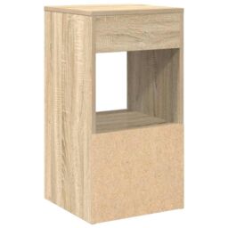 Berkfield Home Bedside Cabinets with Drawer 2 pcs Sonoma Oak 35x34x66.5 cm in Brown - thumbnail 8