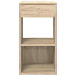 Berkfield Home Bedside Cabinets with Drawer 2 pcs Sonoma Oak 35x34x66.5 cm in Brown - thumbnail 4