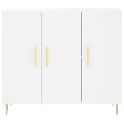 Berkfield Home Sideboard White 90x34x80 cm Engineered Wood - Size: 90 x 34 x 80 cm - thumbnail 6