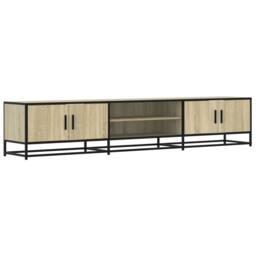 Berkfield Home TV Cabinet Sonoma Oak 210x35x41 cm Engineered Wood in Brown - Size: 210 x 35 x 41 cm - thumbnail 1