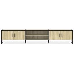 Berkfield Home TV Cabinet Sonoma Oak 210x35x41 cm Engineered Wood in Brown - Size: 210 x 35 x 41 cm - thumbnail 4