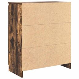Berkfield Home Sideboard with Drawers Smoked Oak 71x35x84 cm Engineered Wood in Brown - Size: 71 x 35 x 84 cm - thumbnail 8