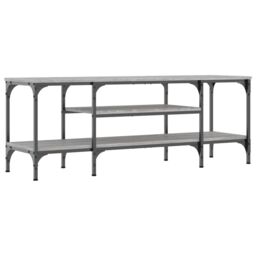 Berkfield Home TV Cabinet Grey Sonoma 121x35x45 cm Engineered Wood&Iron - Size: 121 x 35 x 45 cm - thumbnail 2