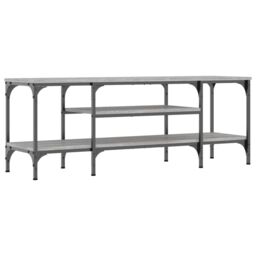 Berkfield Home TV Cabinet Grey Sonoma 121x35x45 cm Engineered Wood&Iron - Size: 121 x 35 x 45 cm - thumbnail 6