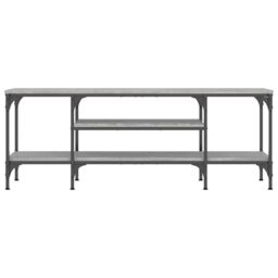 Berkfield Home TV Cabinet Grey Sonoma 121x35x45 cm Engineered Wood&Iron - Size: 121 x 35 x 45 cm - thumbnail 4