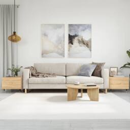 Berkfield Home Decorative Coffee Tables 2 pcs Sonoma Oak 50x50x40 cm Engineered Wood in Light Brown - Size: 50 x 50 x 40 cm - thumbnail 2