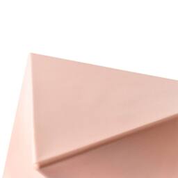 Wyld and Coco Pastel Pink Triangular Side Table Lightweight Synthetic Geometric - thumbnail 6