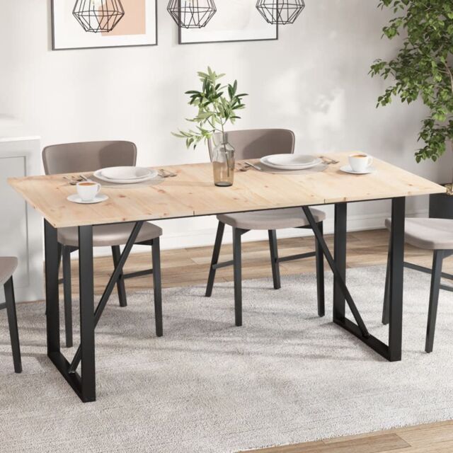 Berkfield Home Table Tops 3 pcs 80x53x1.7 cm Rectangular Solid Wood Pine in Brown - image 1