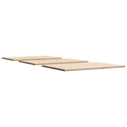Berkfield Home Table Tops 3 pcs 80x53x1.7 cm Rectangular Solid Wood Pine in Brown - thumbnail 5