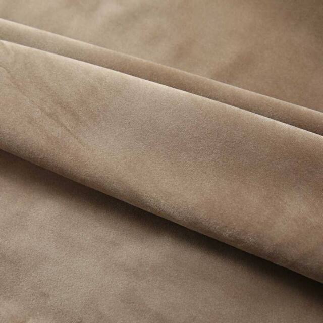 Berkfield Home Elegant Blackout Curtains 2 pcs with Hooks Velvet Beige 140x245 cm - image 1
