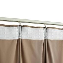 Berkfield Home Elegant Blackout Curtains 2 pcs with Hooks Velvet Beige 140x245 cm - thumbnail 4