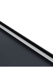 Living and Home 50x 70cm Modern Arched Metal Frame Bathroom Wall Mirror in Black - Size: 50x 70 cm - thumbnail 8