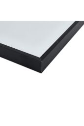 Living and Home 50x 70cm Modern Arched Metal Frame Bathroom Wall Mirror in Black - Size: 50x 70 cm - thumbnail 7