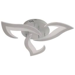Goeco LED Flower Ceiling Light, 36W, Modern Ceiling Light 6500K for Bedroom in Silver - thumbnail 1