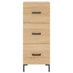 Berkfield Home Highboard Sonoma Oak 34.5x34x180 cm Engineered Wood in Brown - thumbnail 6