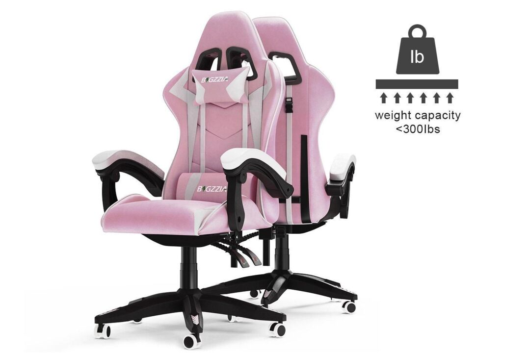 Gaming Chair Office Chair with Lumbar Support Flip Up Arms