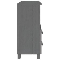 Berkfield Home Sideboard HAMAR Dark Grey 85x35x80 cm Solid Wood Pine - Size: 85 x 35 x 80 cm - thumbnail 6