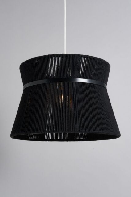 BHS Lighting Vera String Bound Easy Fit Light Shade in Black - image 1