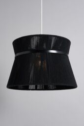 BHS Lighting Vera String Bound Easy Fit Light Shade in Black - thumbnail 1