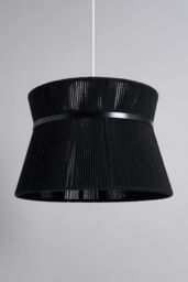 BHS Lighting Vera String Bound Easy Fit Light Shade in Black - thumbnail 2