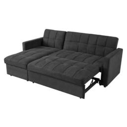 Home Detail Harry Pull-Out Sofa Bed With Chaise in Charcoal - thumbnail 5