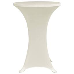 Berkfield Home Standing Table Cover √ò80 cm Cream Stretch 4 pcs - thumbnail 4