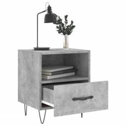 Berkfield Home Bedside Cabinets 2 pcs Concrete Grey 40x35x47.5 cm Engineered Wood - thumbnail 3
