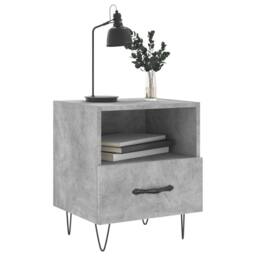 Berkfield Home Bedside Cabinets 2 pcs Concrete Grey 40x35x47.5 cm Engineered Wood - thumbnail 4