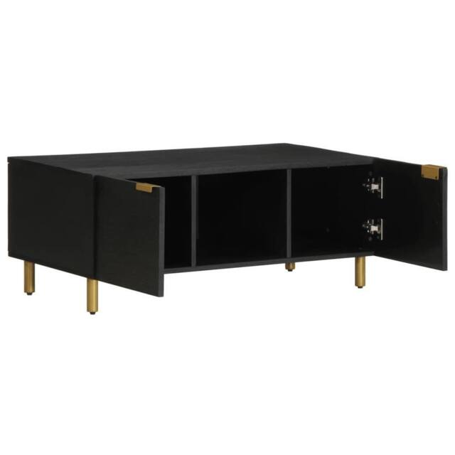 Berkfield Home Coffee Table Black 100x54x40 cm Engineered Wood - Size: 100 x 54 x 40 cm - image 1