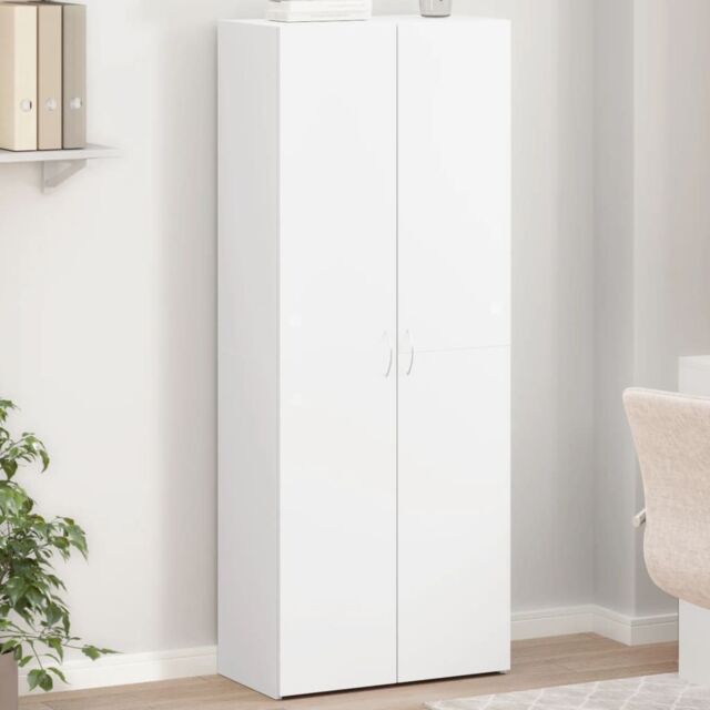 Berkfield Home File Cabinet White 60x32x153 cm Engineered Wood - Size: 60 x 32 x 153 cm - image 1