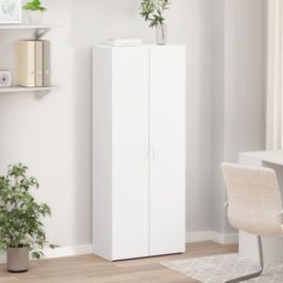 Berkfield Home File Cabinet White 60x32x153 cm Engineered Wood - Size: 60 x 32 x 153 cm - thumbnail 3