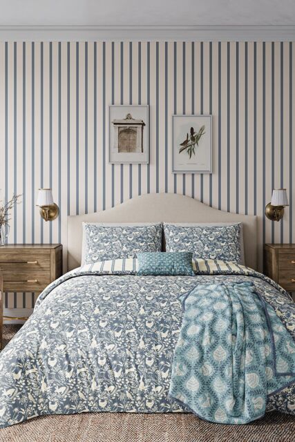 Helena Springfield 'Forest Friends' Cotton Duvet Cover Set in Blue - Size: Double - image 1