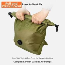 NESTLUNE Green Reusable Hand Roll Vacuum Bags Dustproof Luggage - thumbnail 5