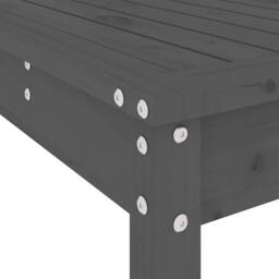 Berkfield Home 3 Piece Garden Bar Set Grey Solid Wood Pine - thumbnail 7