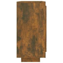 Berkfield Home Sideboard Smoked Oak 92x35x75 cm Engineered Wood in Brown - Size: 92 x 35 x 75 cm - thumbnail 6