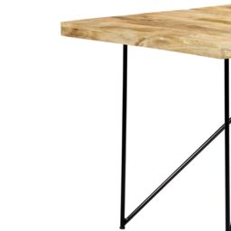 Berkfield Home Dining Table 180x90x76 cm Solid Mango Wood in Brown - Size: 180 x 90 x 76 cm - thumbnail 5