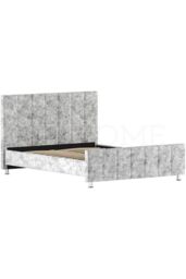 Home Discount Vida Designs Valentina King Size Bed Frame Velvet Fabric UKFR Storage in Silver - thumbnail 6