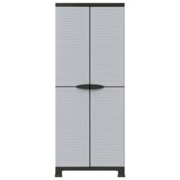 Berkfield Home Plastic Cabinet 68x39x171.5 cm in Grey
