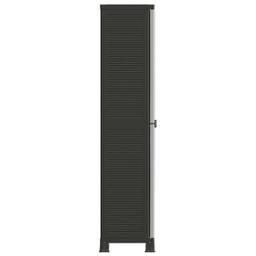 Berkfield Home Plastic Cabinet 68x39x171.5 cm in Grey - thumbnail 4