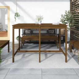 Berkfield Home Garden Table Honey Brown 159.5x82.5x110 cm Solid Wood Pine