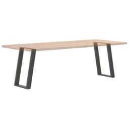 Berkfield Home Modern vidXL Dining Table Legs U-Shaped 2 pcs Anthracite 60x(72-7 in Charcoal - thumbnail 8