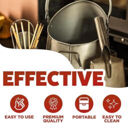 Marco Paul Fireside Accessory Set Coal Bucket Shovel Matchstick Holder Silver Kindling Log in Metallic Silver - thumbnail 4