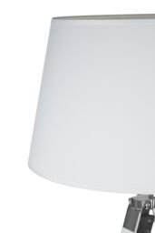 Orsina Minimalist White Wood Tripod Floor Lamp, Industrial-Inspired Lamp With Sturdy Metal Rods, Unique Tall Light in Cream - thumbnail 2