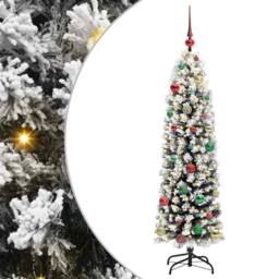Berkfield Home Stunning Artificial Christmas Tree with 150 LEDs with Stand Green - thumbnail 3